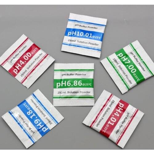 200 Pack pH Meter Buffer Solution Powder for PH Calibration PH Buffer Powder Solution 4.00.4.01.6.86,7.00,9.18.10.01