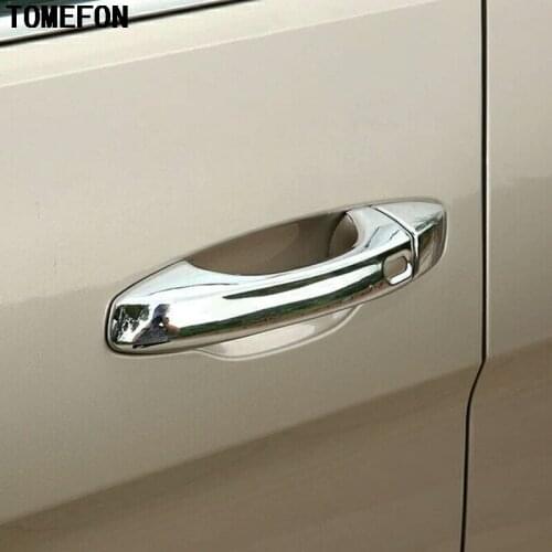 For Volkswagen VW Atlas Teramont 2017 2018 ABS Car Smart Hole Side Door Handle Cover Trim Cap Auto Sticker Accessories 8pcs