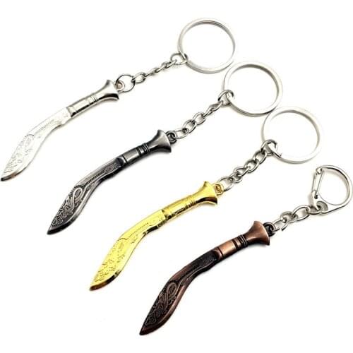 20PCS/LOT 6cm Metal Rifle Keychain Gun Mode Toy AK47/M4A1-S/M16-1/M16-2/ AWM Weapon Model Cosplay Toys Valentines Day gift AA09