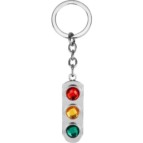 Taffic Light Keychain Traffic Signal Logo Pendant Key Chain Charm Car Keyring Accessories For Men Women Fashion Jewelry