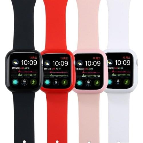 TPU Watch Case For Apple Watch Series 5 4 Protective Cover Bumper Shell For IWatch 40mm 44mm Soft Frame Watches Accessories