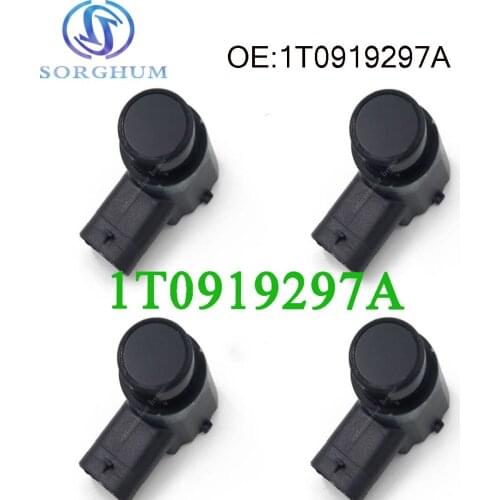 4pcs New PDC 1T0919297A Parking Sensor Reverse Assist Fit For Audi A3, A6, A7, VW Golf Passat Touran Seat Skoda 1T0 919 297A GRU