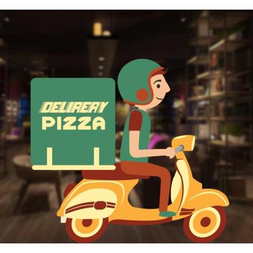 Express Pizza Sticker Restaurant Decal Poster Vinyl Art Wall Decals Decor Mural Decoration Pizza1002