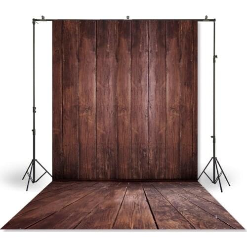 HUAYI Photography Backdrop Newborns Baby Child Photo Booth Background Brown Wood Planks Wall Studio Portraits Photodrop XT-3639