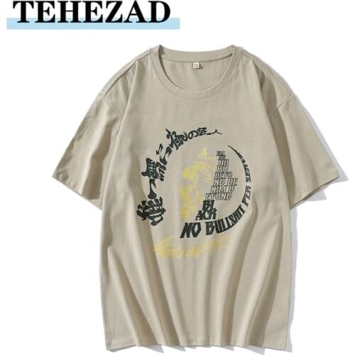 Spring/summer 2021 New O-Neck Mens Print T-Shirt Loose Breathable Soft Casual Mens and Womens Fashion Versatile Short Sleeves