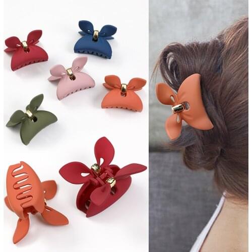 New Rabbit ears Hair Claw Acrylic Scrub texture Hair Claws Korean version Claw Hair accessories Women temperament headdress