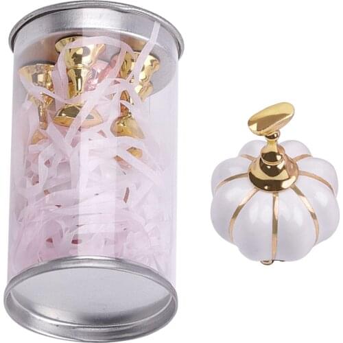 Magnetic Manicure Nail Art Practice Display Stand Tip Pumpkin Holder Make Sample