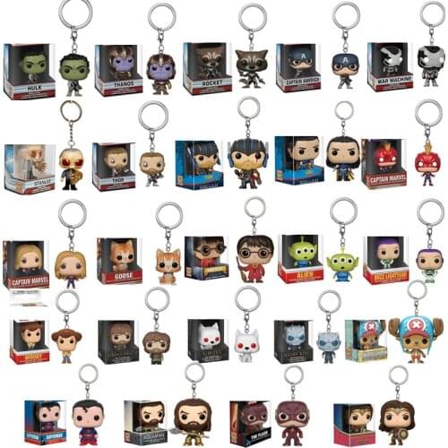POP Marvel Avengers 3 Infinity War LOKI Vinyl keychain Action Figures Toys for children gift With Box