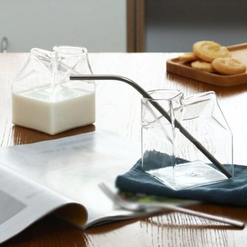 Cute Drink Cup Glass Coffee Mug for milk tea Water Juice Espresso Beverage Kawaii Glassware