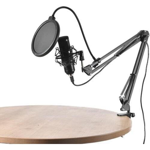 USB Microphone Set Professional Convenient PC Microphone Condenser Kit 192KHZ/24Bit for Gaming Recording