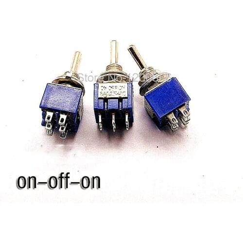 Toggle switch Toggle switch MTS203 3A / 250V 6A / 125V double 6 feet 3 files