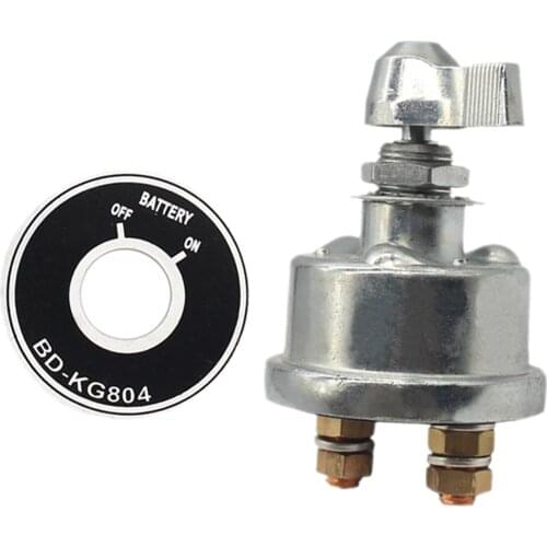 12-24 V Master Battery Disconnect Switch On/Off with Face Plate with Copper Contacts for Car Auto ATV RV Marine