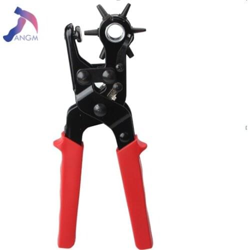 Effort New Heavy Duty Strap Leather Hole Punch Hand Plier Belt Punch Revolving DIY Tools Pliers Tool for Belts Belts Straps