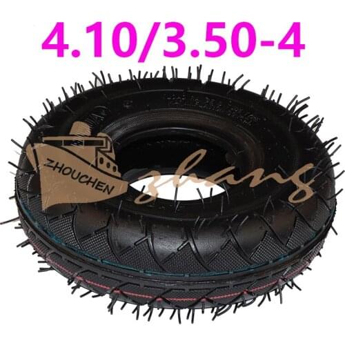 10 Inch 4.10 3.50-4 Tyre 4.10-4 Outer Tires Inner Tube Fit Electric Tricycle Trolley Electric Scooter Warehouse Car