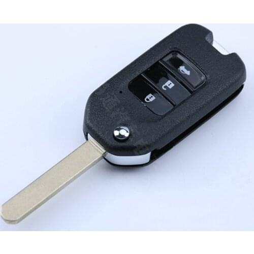 DAKATU FOLDING FLIP REMOTE SHELL FOB CASE 3 BUTTONS FIX FOR 2014 HONDA CRIDER JADE CIVIC ACCORD CITY ODYSSEY KEY