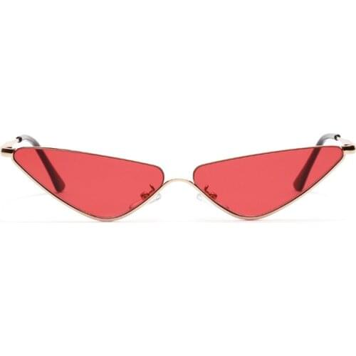 New Women Retro Cat Eye Sunglasses Fashion Men Women Small Metal frame VintageTiny Female Luxury mirror Sun Glasses