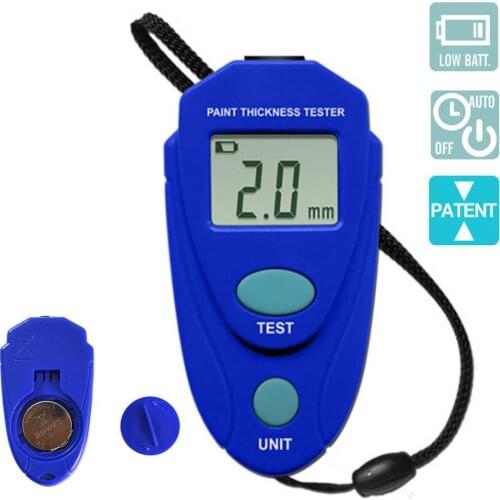 Car Paint Thickness Gauge Digital Mini Automobile Thickness Gauge Meter Car Paint Tester Thickness Coating Meter