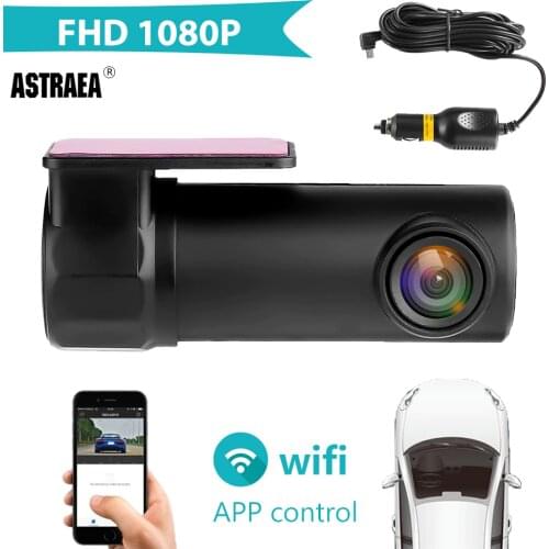 Astraea WIFI Car DVR Camera Digital Registrar Video Recorder Hidden DashCam Auto Camcorder Wireless APP 1080P Night Vision