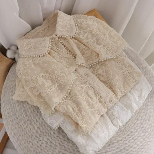 Womens clothes summer new style retro lace shirt women shirts long sleeve shirt women