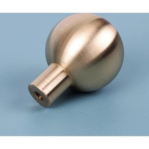 Golden Round Brass Cabinet Knobs Handle Ball Furniture Hardware Bronze Kitchen Door Knobs Cupboard Wardrobe Drawer Pulls