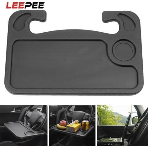 LEEPEE Car Steering Wheel Work Food Tray Desk Mount Stand Portable Laptop Holder Auto Accessories