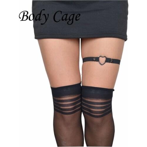 Body Cage 1pc Summer Style Sexy Lady Sexy thigh Layer love heart Garter Belt Lingerie Suspender Lingerie Skirt Stocking