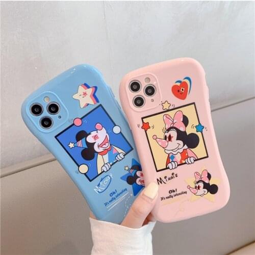 Disney Mobile Phone Cases for Iphone Xs Max/7/8/7plus/8plus /11/XR/11 Pro/11 Pro Max Women Covers Small Waist Cartoons Covers