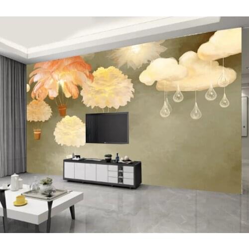 Custom photo wallpaper mural romantic warm childrens room wallpaper mural girl style pink princess room wall cloth