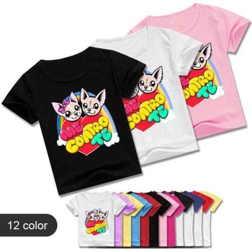 Boys Short Sleeve T-Shirt Me Contro Te Child Cotton Kids Cartoon Clothing Summer Baby Girls Tees Toddler Orange black Clothes
