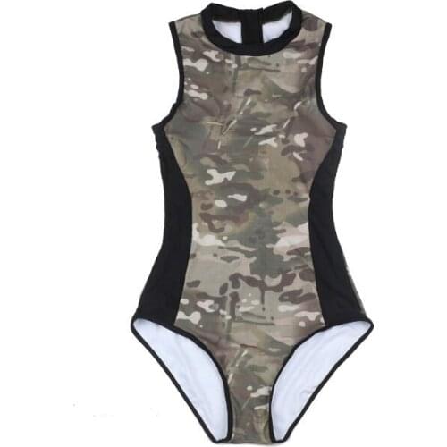 Camouflage Swimsuit Women Bodysuit All terrain