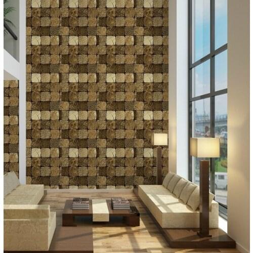 Wall Brick Vintage Papers Home Decor Red Brown Grey Waterproof Wallpaper Roll For Walls,contact Paper Vinilos Para Pared