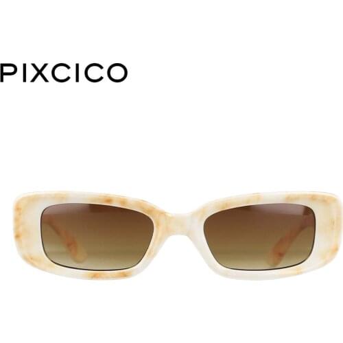 53265 Sonnenbrille Damen Small Frame Rectangular Ladies Sunglasses Decorative Vintage Men Womens Shade Uv400 Lunette De Soleil