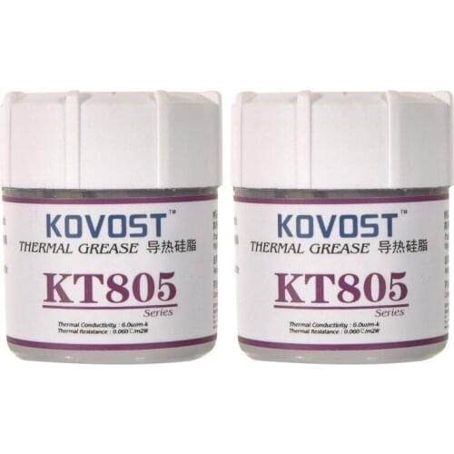 KOVOST KT805 Thermal Paste Silicone Grease CPU Thermal Paste Desktop Notebook Ie Chip Silicone Thermal Paste(2 Pcs)