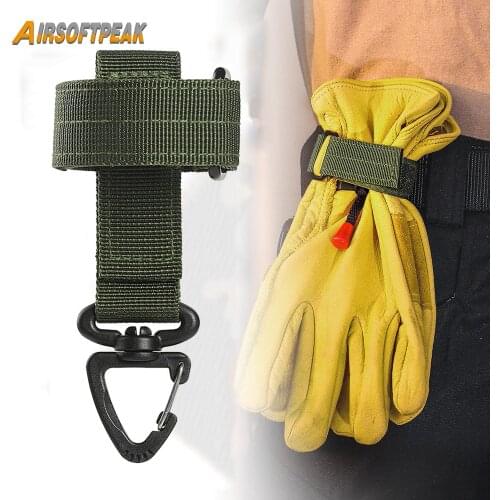 Outdoor Sports Glove Hook Emergency Survival Climbing Rope Storage Buckle Adjustable Uility Tactical Gear Hanging Buckle