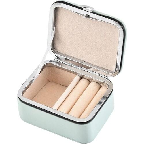 LUDA Travel Jewelry Packing Box Cosmetic Makeup Organizer Jewelry Box Earrings Display Rings Organizer Jewelry Casket Carrying C