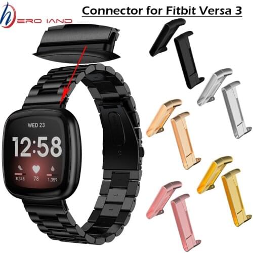 Metal Connector Adapter For Fitbit Versa 3 Smart watch Watch band For Fitbit Versa3 watch band accessories high quality