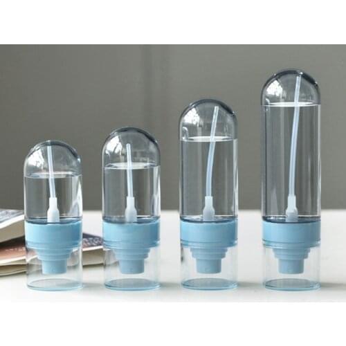 4PCS 50/60/80/100ML Refillable Mist Spray Bottles Travel Transparent PET Perfume Cosmetics Bottle Atomizer Empty Bottle