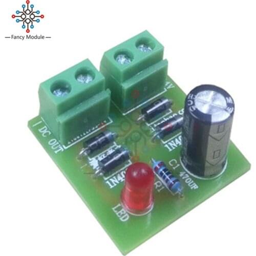 IN4007 Bridge Rectifier AC to DC Converter Full Wave Rectifier Circuit Board KIT Parts Electronic Suite
