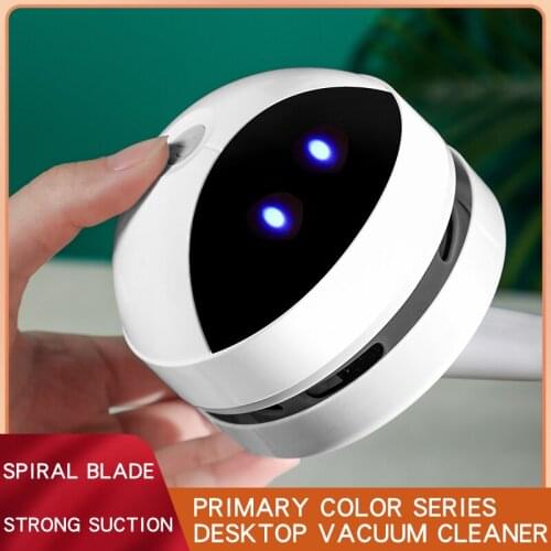 Mini Vacuum Cleaner Desktop Cleaner Portable Usb Charging Cute Robot Dust Tools Table Sweeper Desktop Cleaner For Office Home
