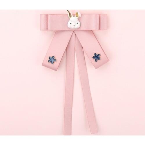 New Fashion Bow Tie Womens Korean College Style British Temperament Sweet Ribbon Rabbit Bowtie Accessories for Women