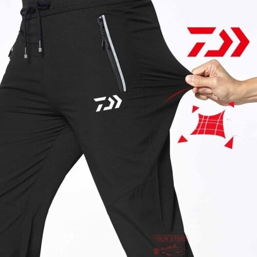 Daiwa Fishing Clothing Men Fishing Pants Outdoor Sport Summer Fishing Clothes Elastic Thin Breathable Quick Dry Fishing Pants