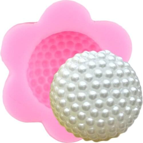 Pearl Buttons Silicone Mold Cake Border Fondant Molds DIY Party Cake Decorating Tools Chocolate Gumpaste Mould Candy Moulds