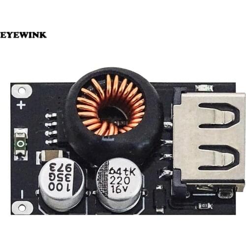 QC2.0 QC3.0 Fast Quick Charger USB Module Board High Efficiency DC-DC Step Down Buck Converter 10V-32V To 3.8V-12V Mobile Phone