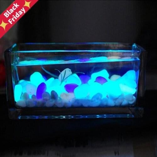 10Pcs Glow in the Dark Garden Pebbles Glow Stones Rocks for Fish Tank Aquarium Decoration Luminous Stones Home Ornament Supply
