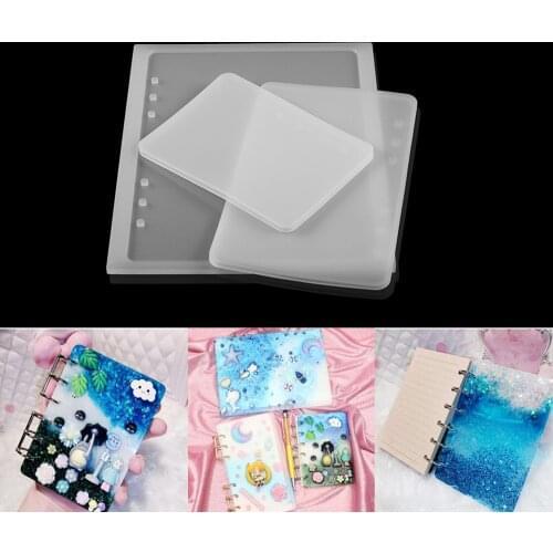 1Pc A5 A6 A7 Notebook Cover Silicone Mold For Jewelry Resin Mould Tools DIY Handicraft Set Crystal Epoxy Resin Molds Accessories