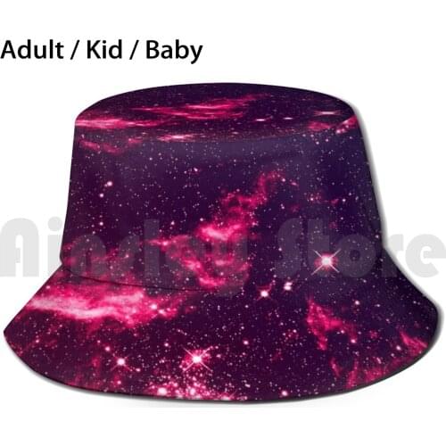 Galaxy Sun Hat 2291 Bucket Hat Galaxy Hipster Stars Sky Night Space Solar System Star Christmas Birthday