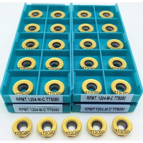 Lathe tool RPMT1204M C TT9080 high quality internal fillet R6 carbide insert RPMT1204 M C metal CNC turning parts RPMT tool