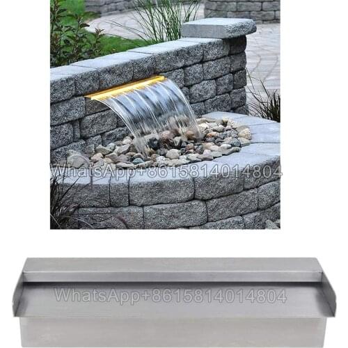 Swimming pool water curtain waterfall fountain,Stainless steel courtyard garden swimming pool water landscape water fountain