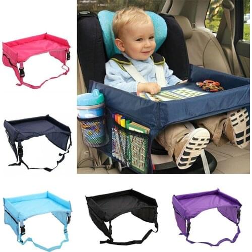 Waterproof table Car Seat Tray Storage Kids Toys Infant Stroller Holder for Children 4 Colors