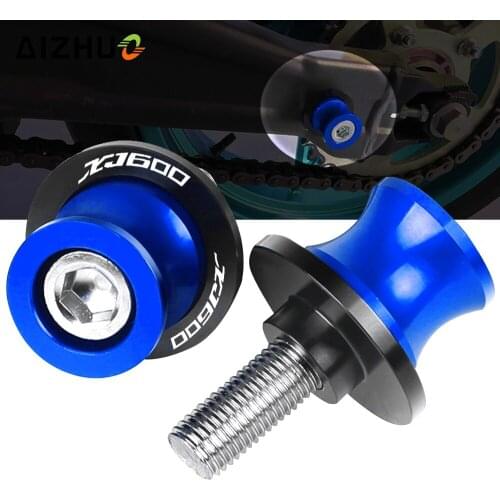 XJ 600 CNC Aluminum Motorcycle 6MM Stand Screws Swingarm Slider Spools Accessories FOR YAMAHA XJ600 N S XJ600N XJ600S 1995-2003